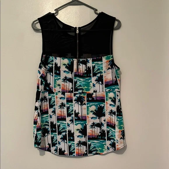 Nicole Black and Blue Graphic Tank Top - Picture 8 of 12